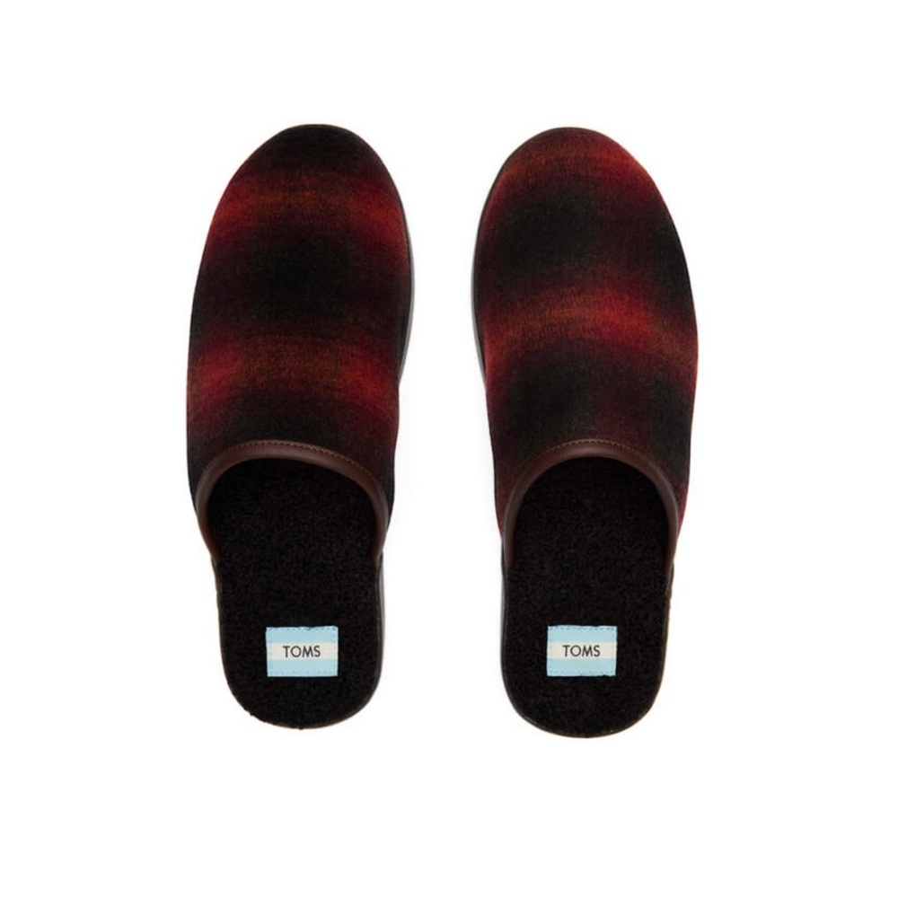 TOMS mens slippers Plaid